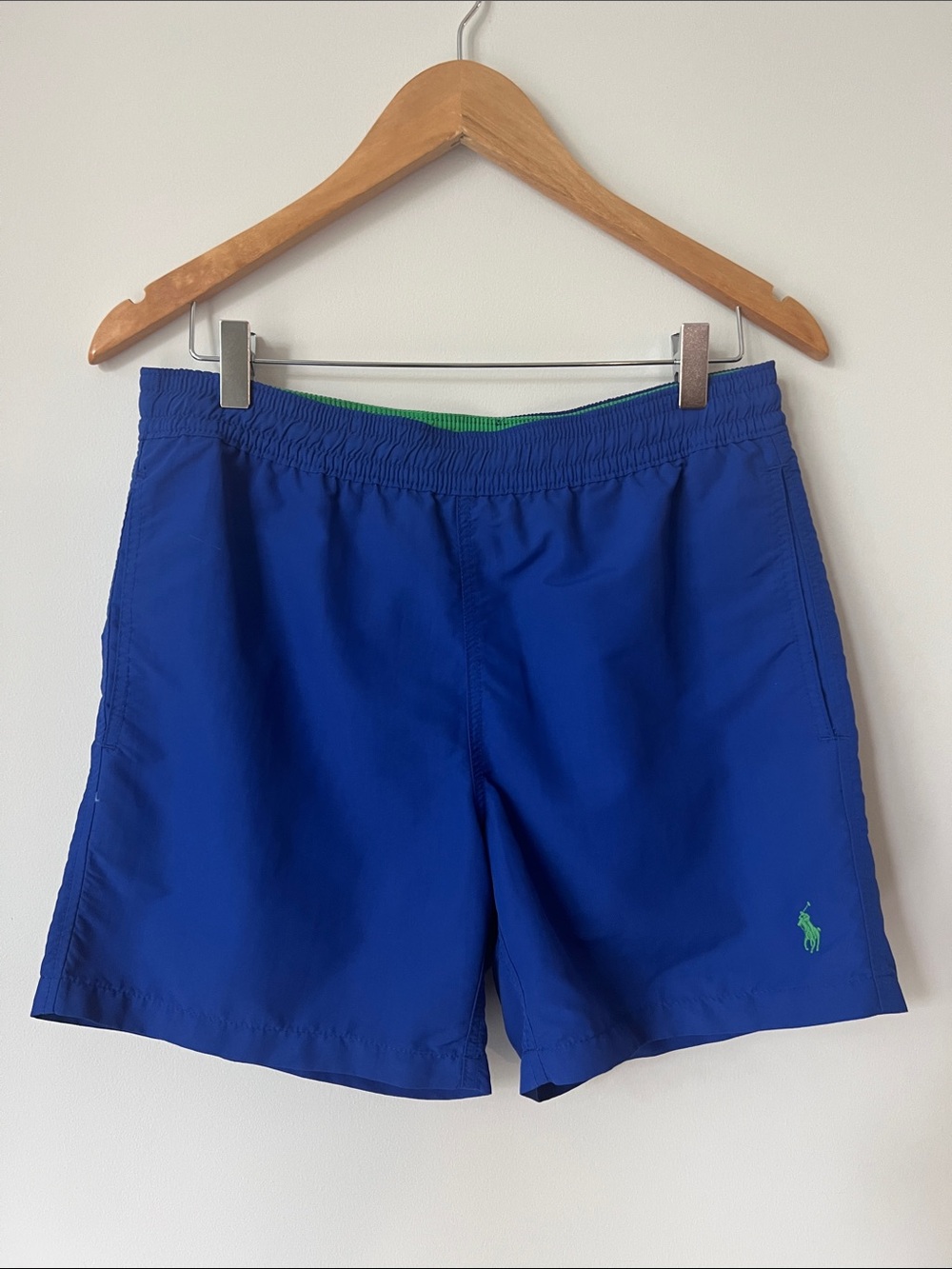 Polo Ralph Lauren Men’s Board Shorts, Size XS, Blue with green horse